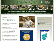 Tablet Screenshot of landhaus-julia.de